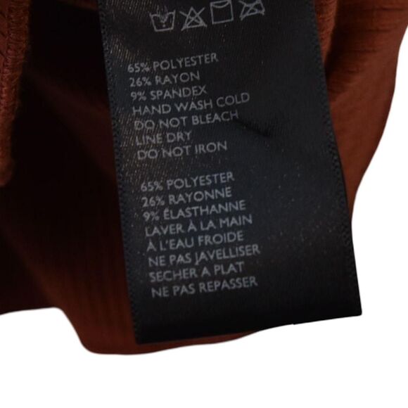 Urban Outfitters Coquette Soft Sultry Ruched Top Rust Brown Sz M Y2K - Picture 6 of 7